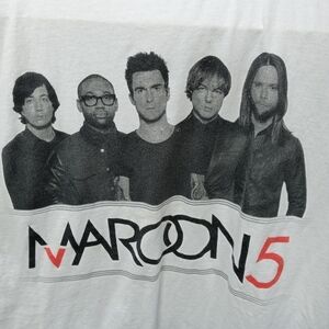 Vintage MAROON 5 TOUR white American Apparel T-SHI